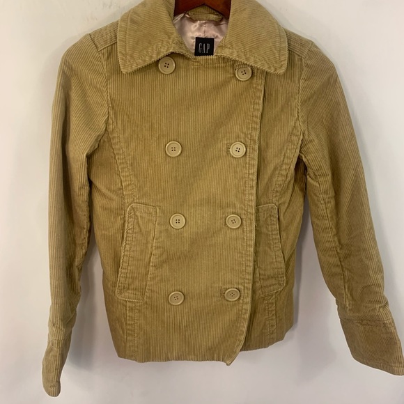 GAP Jackets & Blazers - GAP Pea Coat Double Breasted Corduroy Jacket S